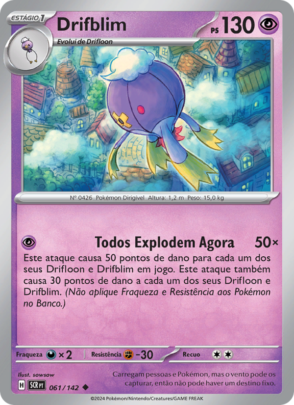 Drifblim 061 — Coroa Estelar (Portuguese Pokémon TCG card)