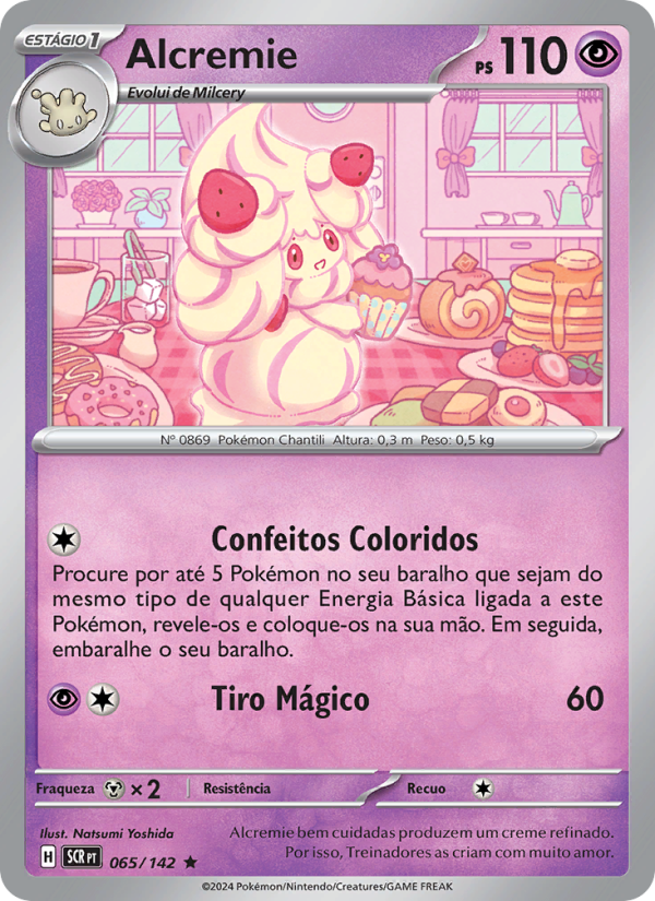 Alcremie 065 — Coroa Estelar (Portuguese Pokémon TCG card)