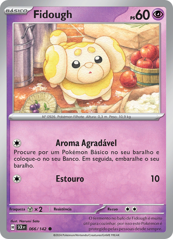Fidough 066 — Coroa Estelar (Portuguese Pokémon TCG card)