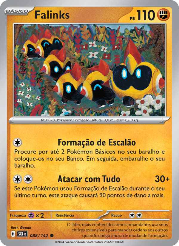 Falinks 088 — Coroa Estelar (Portuguese Pokémon TCG card)