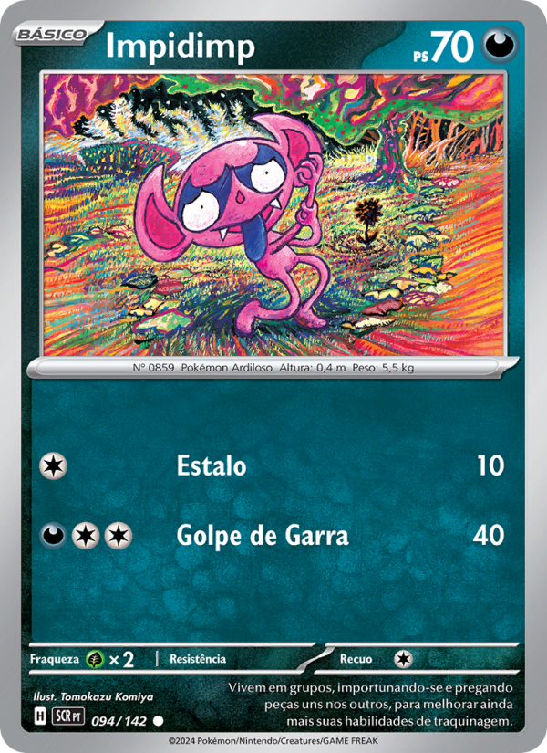 Impidimp 094 — Coroa Estelar (Portuguese Pokémon TCG card)