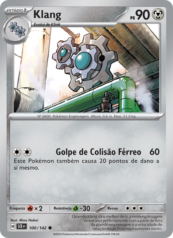 Klang 100 — Coroa Estelar (Portuguese Pokémon TCG card)