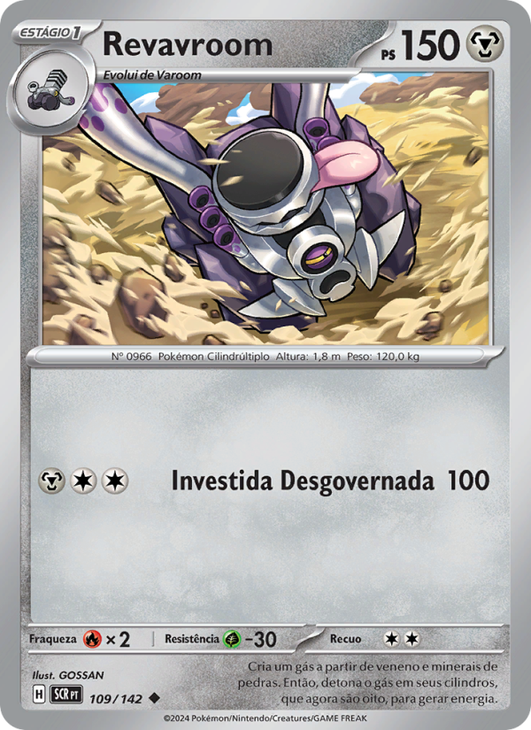 Revavroom 109 — Coroa Estelar (Portuguese Pokémon TCG card)