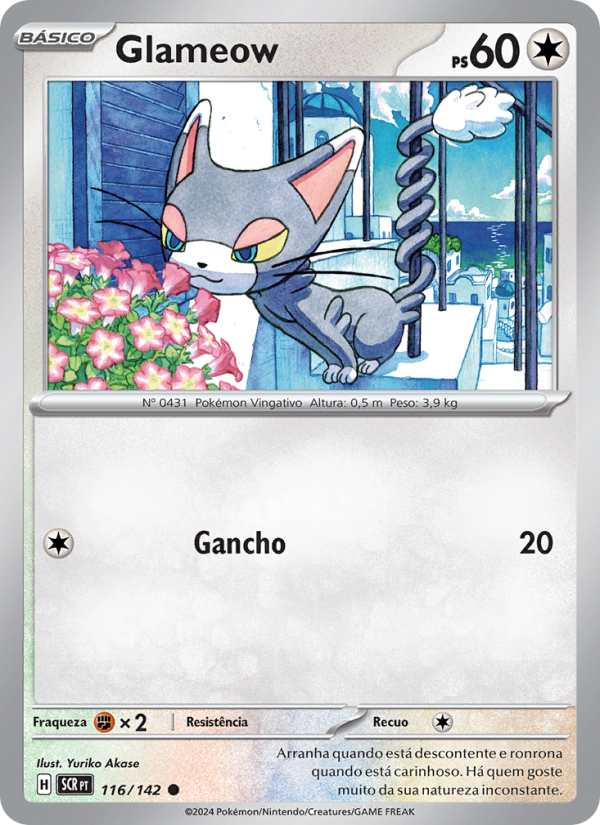 Glameow 116 — Coroa Estelar (Portuguese Pokémon TCG card)