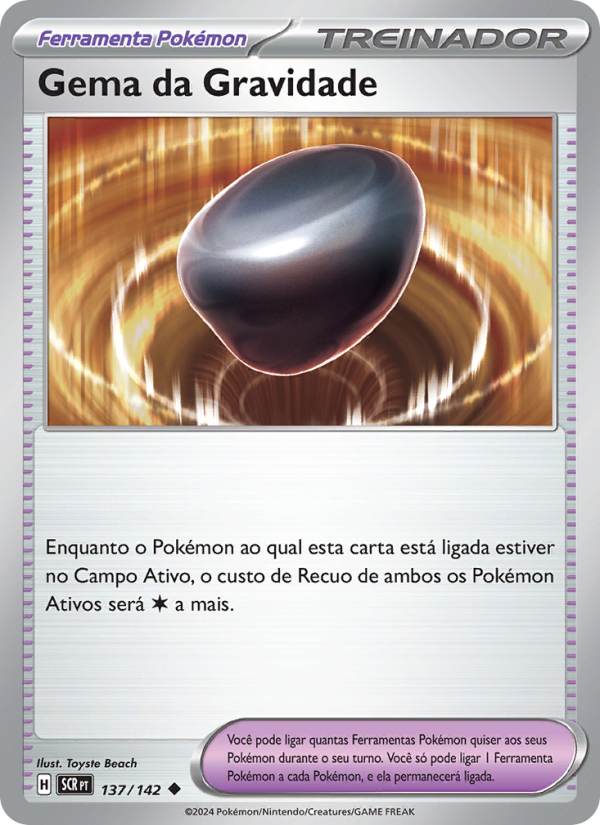 Gema da Gravidade 137 — Coroa Estelar (Portuguese Pokémon TCG card)