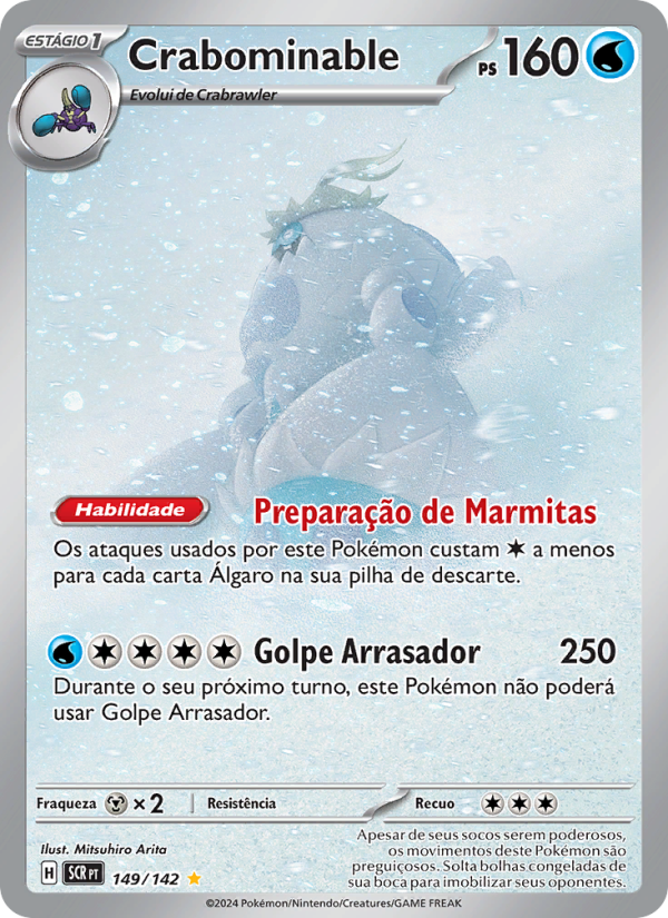 Crabominable 149 — Coroa Estelar (Portuguese Pokémon TCG card)