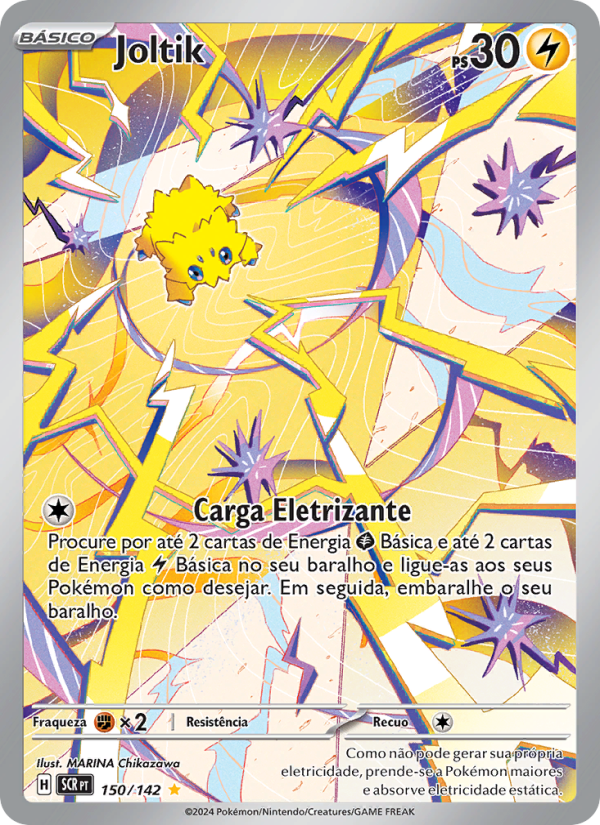 Joltik 150 — Coroa Estelar (Portuguese Pokémon TCG card)