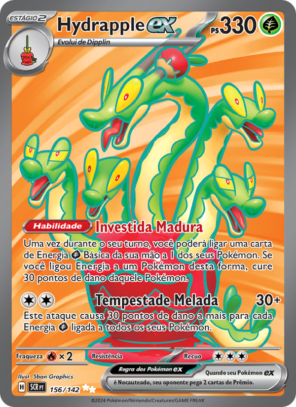 Hydrapple ex 156 — Coroa Estelar (Portuguese Pokémon TCG card)