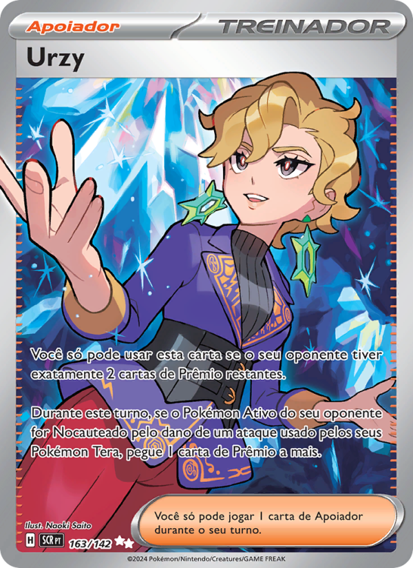 Urzy 163 — Coroa Estelar (Portuguese Pokémon TCG card)
