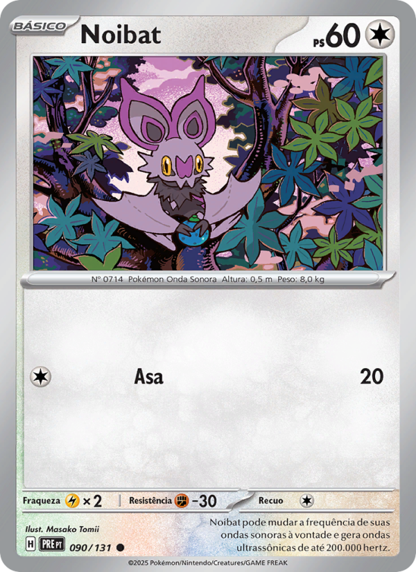 Noibat 090 — Evoluções Prismáticas (Portuguese Pokémon TCG card)