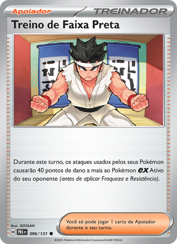 Treino de Faixa Preta 096 — Evoluções Prismáticas (Portuguese Pokémon TCG card)