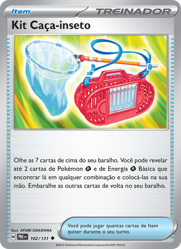 Kit Caça-inseto 102 — Evoluções Prismáticas (Portuguese Pokémon TCG card)