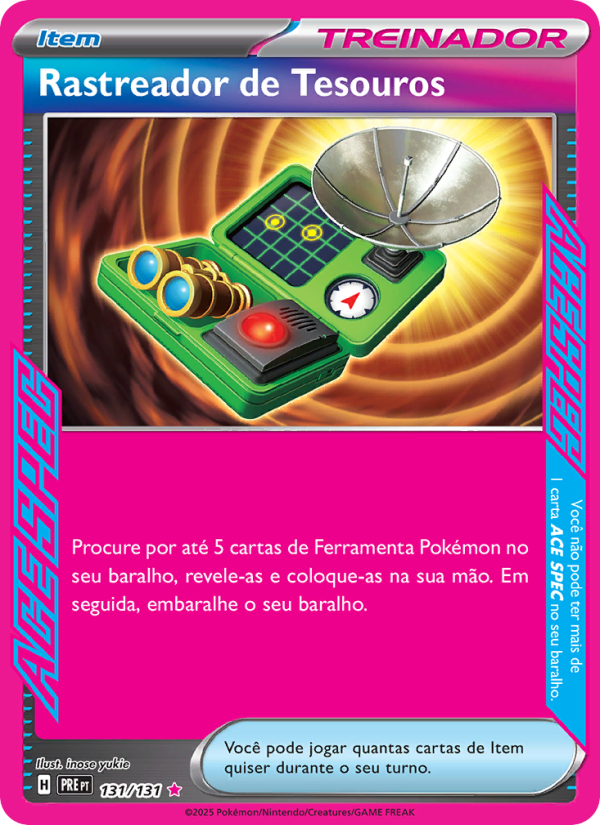 Rastreador de Tesouros 131 — Evoluções Prismáticas (Portuguese Pokémon TCG card)