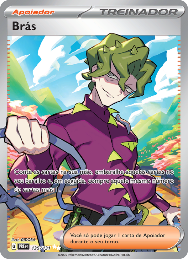 Brás 135 — Prismatische Entwicklungen (Portuguese Pokémon TCG card)