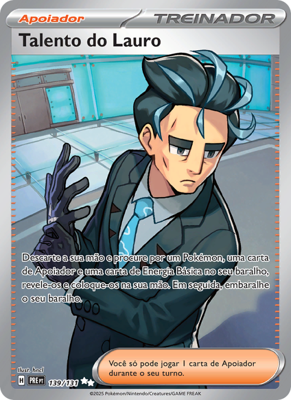Talento do Lauro 139 — Evoluções Prismáticas (Portuguese Pokémon TCG card)