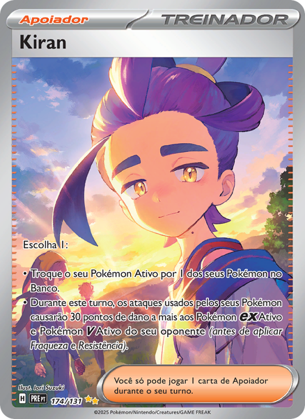 Kiran 174 — Prismatische Entwicklungen (Portuguese Pokémon TCG card)