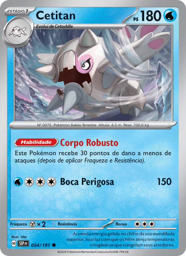 Cetitan 054 — Fagulhas Impetuosas (Portuguese Pokémon TCG card)