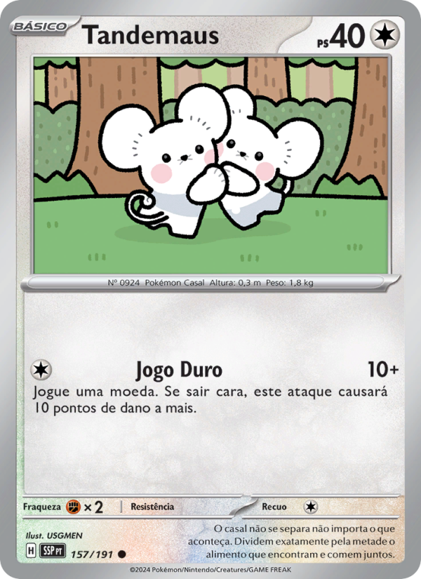 Tandemaus 157 — Surging Sparks (Portuguese Pokémon TCG card)
