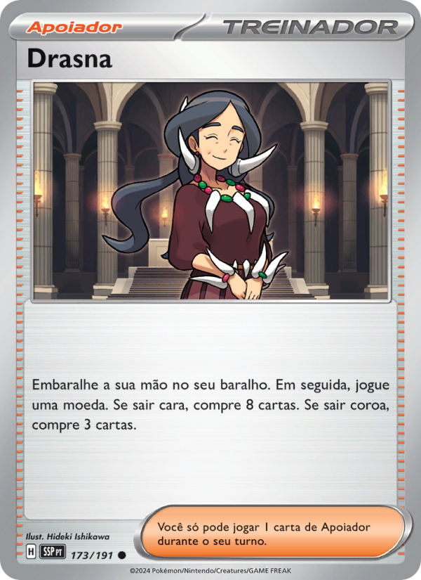 Drasna 173 — Fagulhas Impetuosas (Portuguese Pokémon TCG card)