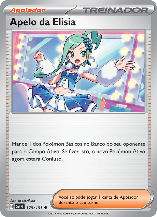 Apelo da Elisia 179 — Fagulhas Impetuosas (Portuguese Pokémon TCG card)