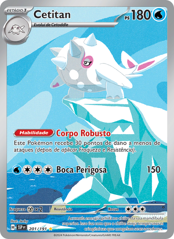 Cetitan 201 — Fagulhas Impetuosas (Portuguese Pokémon TCG card)