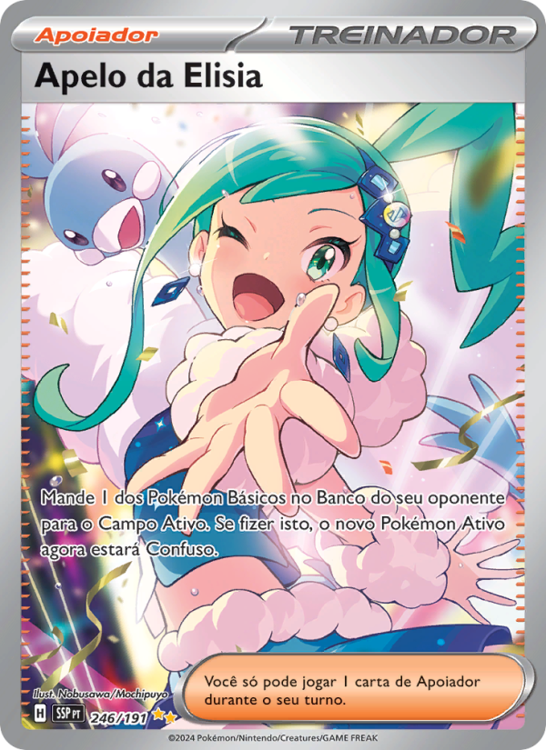 Apelo da Elisia 246 — Fagulhas Impetuosas (Portuguese Pokémon TCG card)