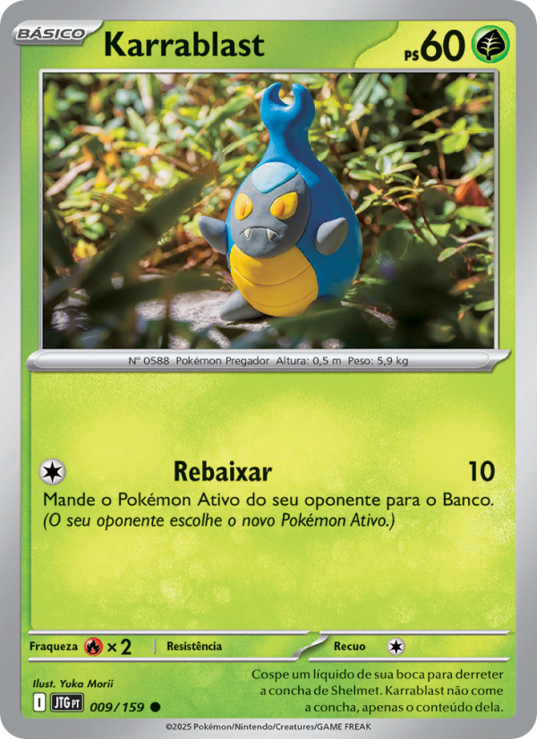 Karrablast 009 — Journey Together (Portuguese Pokémon TCG card)
