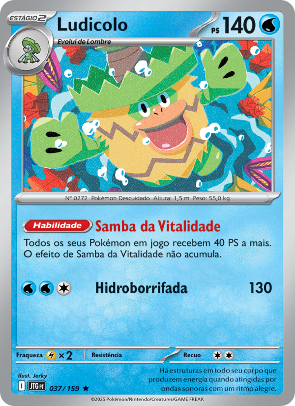 Ludicolo 037 — Amigos de Jornada (Portuguese Pokémon TCG card)