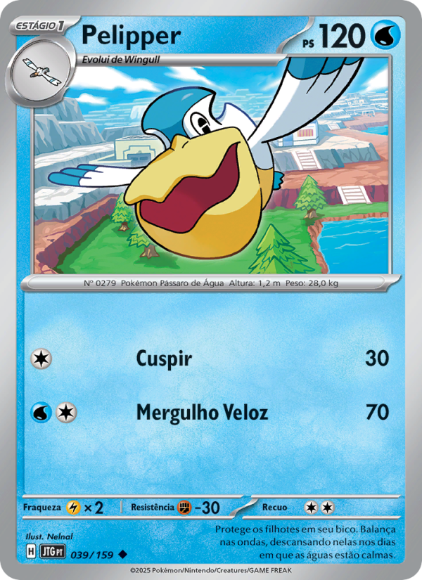 Pelipper 039 — Amigos de Jornada (Portuguese Pokémon TCG card)