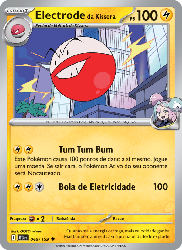 Electrode da Kissera 048 — Amigos de Jornada (Portuguese Pokémon TCG card)