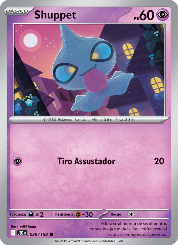 Shuppet 059 — Amigos de Jornada (Portuguese Pokémon TCG card)