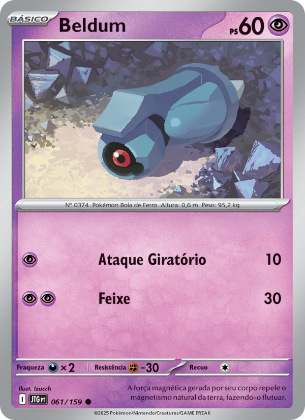 Beldum 061 — Amigos de Jornada (Portuguese Pokémon TCG card)