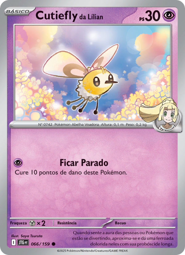 Cutiefly da Lílian 066 — Amigos de Jornada (Portuguese Pokémon TCG card)