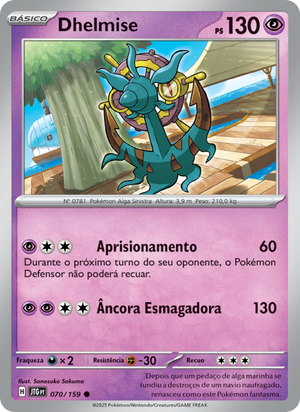Dhelmise 070 — Amigos de Jornada (Portuguese Pokémon TCG card)