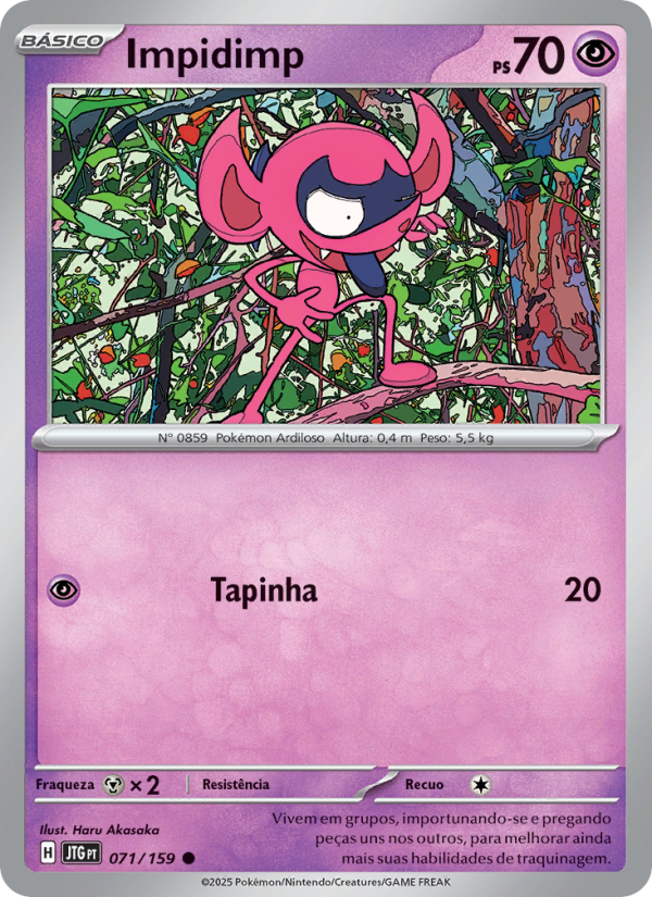 Impidimp 071 — Amigos de Jornada (Portuguese Pokémon TCG card)