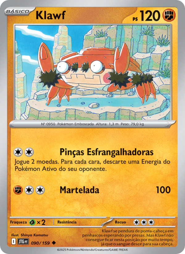 Klawf 090 — Amigos de Jornada (Portuguese Pokémon TCG card)
