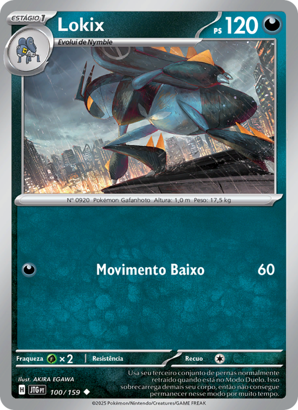 Lokix 100 — Amigos de Jornada (Portuguese Pokémon TCG card)