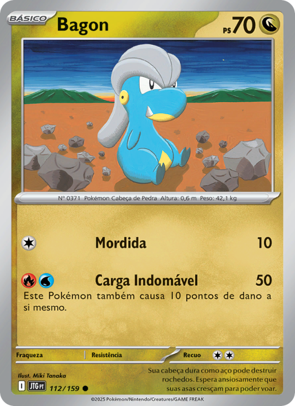 Bagon 112 — Amigos de Jornada (Portuguese Pokémon TCG card)