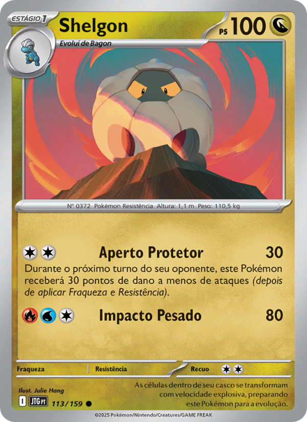 Shelgon 113 — Journey Together (Portuguese Pokémon TCG card)
