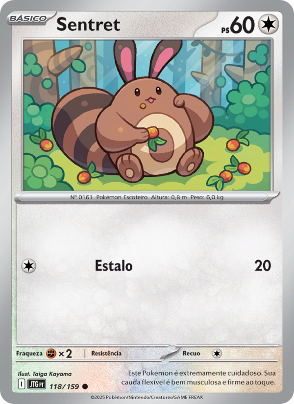 Sentret 118 — Amigos de Jornada (Portuguese Pokémon TCG card)