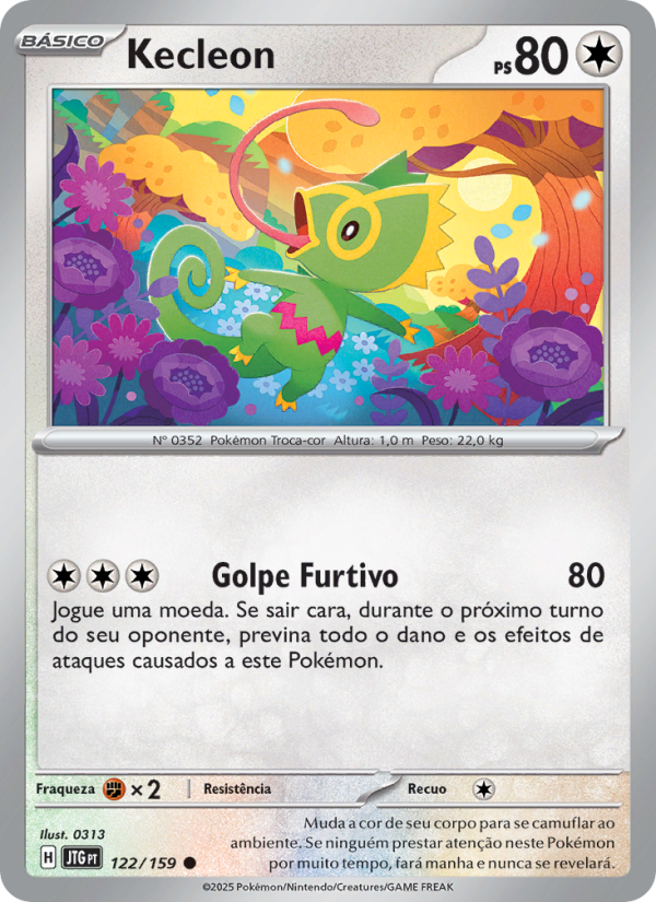 Kecleon 122 — Amigos de Jornada (Portuguese Pokémon TCG card)