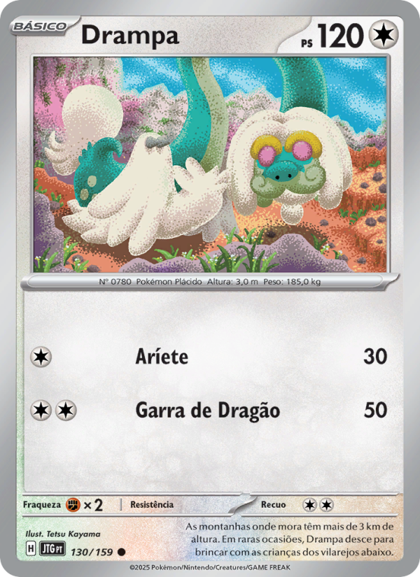 Drampa 130 — Amigos de Jornada (Portuguese Pokémon TCG card)