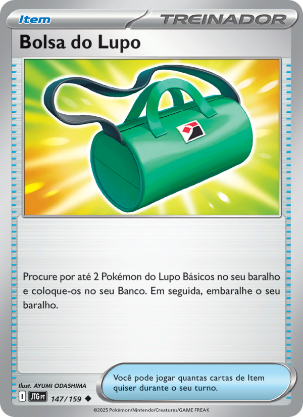 Bolsa do Lupo 147 — Amigos de Jornada (Portuguese Pokémon TCG card)