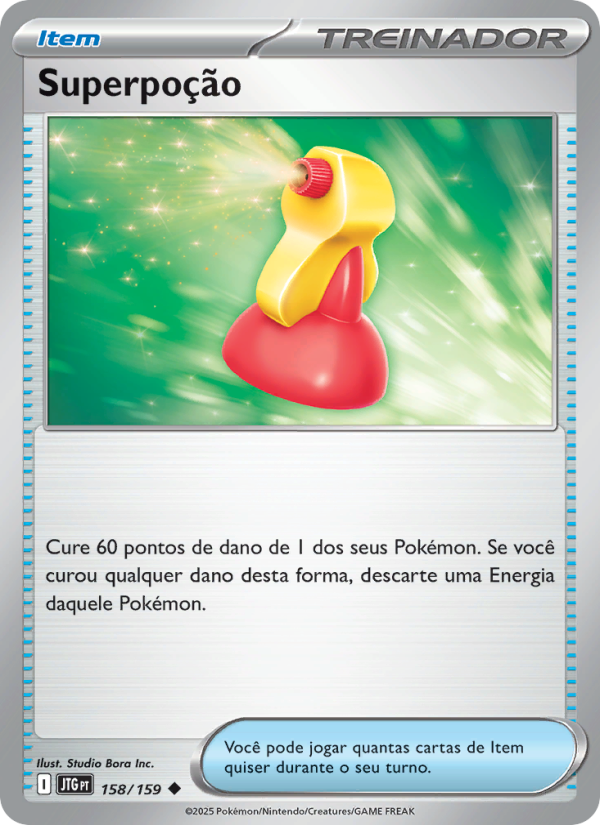 Superpoção 158 — Amigos de Jornada (Portuguese Pokémon TCG card)