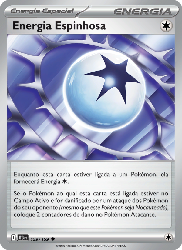 Energia Espinhosa 159 — Amigos de Jornada (Portuguese Pokémon TCG card)