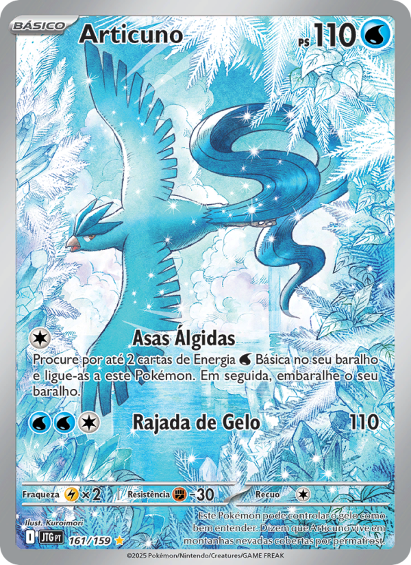 Articuno 161 — Amigos de Jornada (Portuguese Pokémon TCG card)
