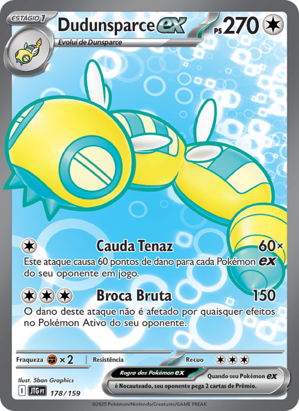 Dudunsparce ex 178 — Amigos de Jornada (Portuguese Pokémon TCG card)