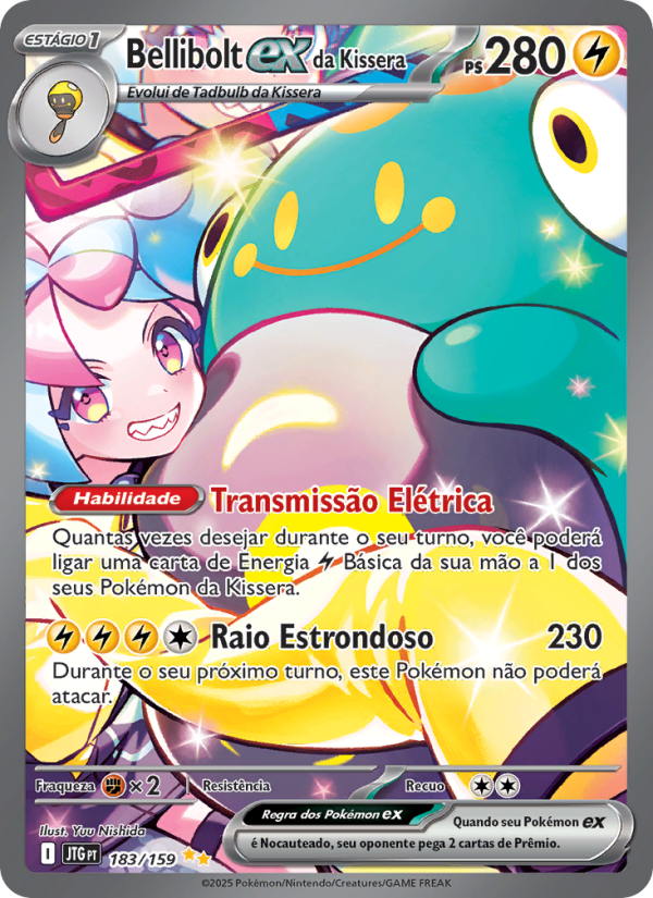 Bellibolt ex da Kissera 183 — Amigos de Jornada (Portuguese Pokémon TCG card)