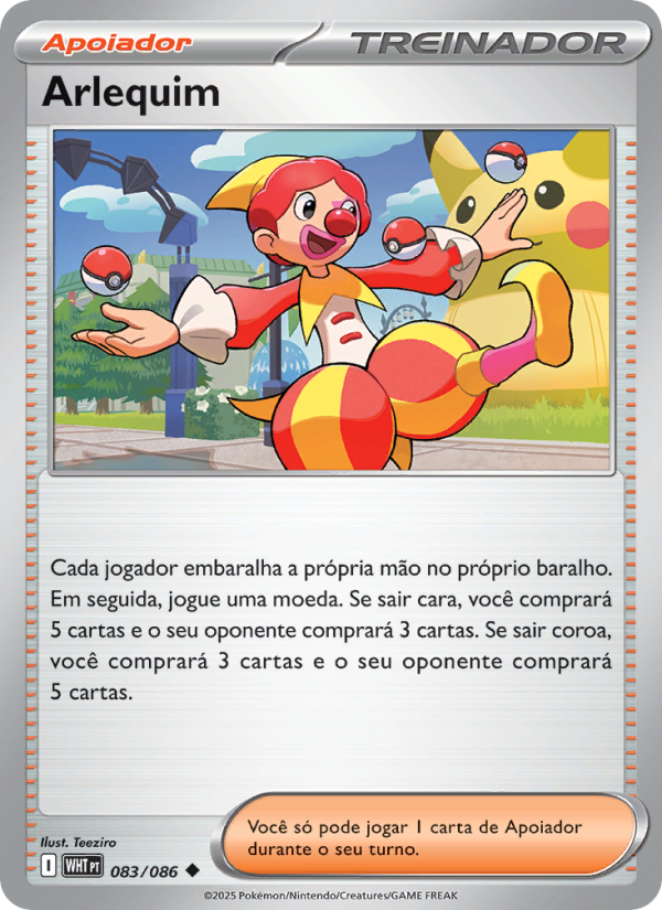 Arlequim 083 — Fogo Branco (Portuguese Pokémon TCG card)