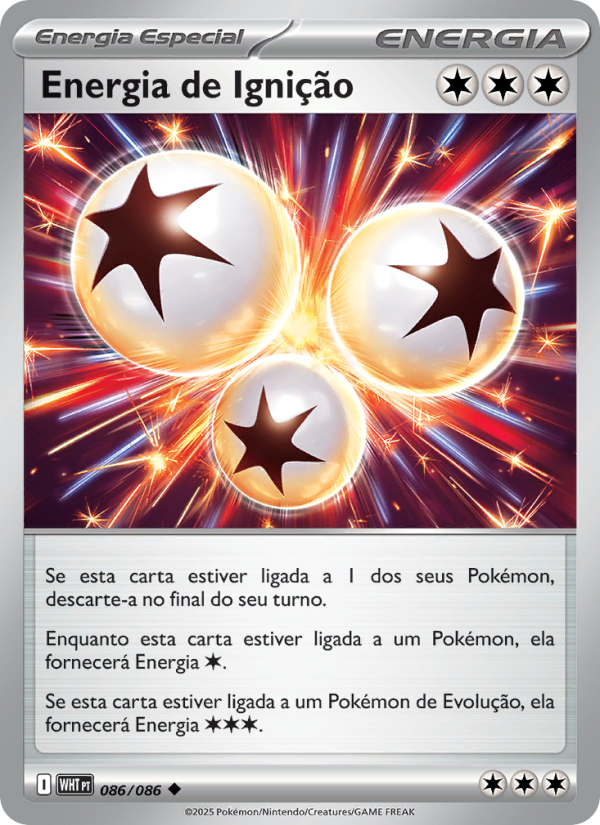 Energia de Ignição 086 — Fogo Branco (Portuguese Pokémon TCG card)
